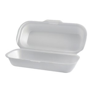 FOAM HOT DOG BOX HD2 WHITE - UP