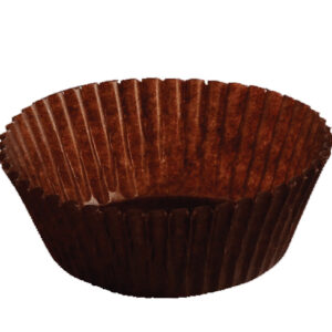 BROWN CAKE CUP 12 CM GLASSINE