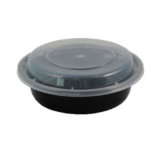 BLACK MICROWAVE ROUND CONT. R16 W/LID