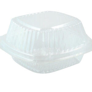 CLEAR HINGED HAMBURGER BOX KT-755
