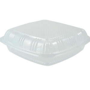 CLEAR RECT. HINGED CONTAINER KT-091
