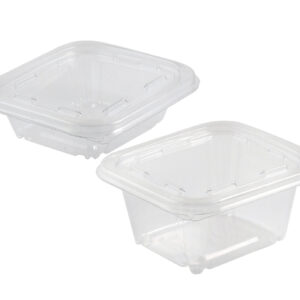 PET HINGED CONTAINER 8 OZ
