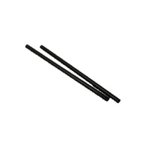 PLASTIC STRAW STRAIGHT 8 MM BLACK