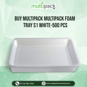Multipack FOAM TRAY S1 WHITE-500 Pcs