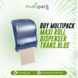 MAXI ROLL DISPENSER TRANS. BLUE